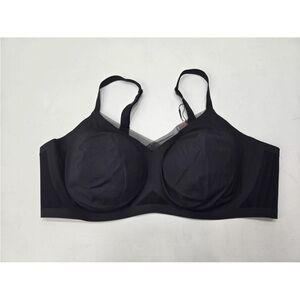 Honeylove Crossover Wire Free Bra Size 3X Black Comfort NEW